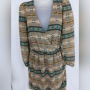 2/$30 Patterned PEPPERMINT Multicolor Women's Dress (#214)‎
